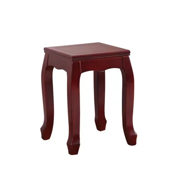 

Solid wood square stool creative small stool home dining table stool chinese style stackable stool chair makeup stool