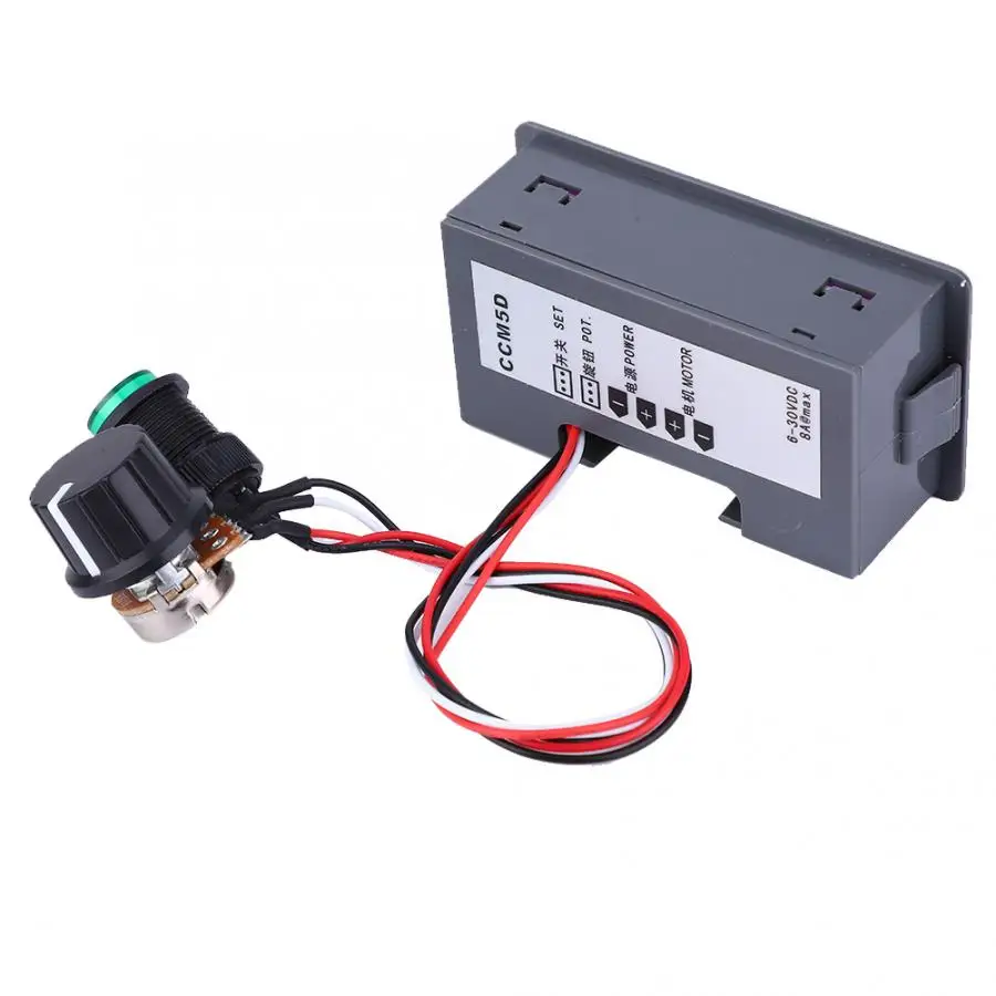 DC 6V 12V 24V 6A PWM регулятор скорости двигателя бесступенчатая регулировка скорости с светодиодный дисплеем 6~ 30V