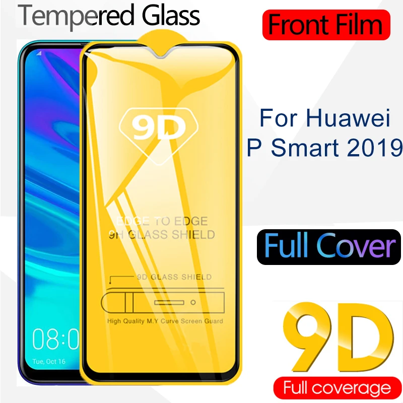 Изогнутое закаленное стекло 9D для Huawei P Smart Plus Z 2019 2020 защита экрана защитная