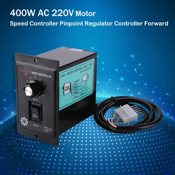 

Motor speed controller 400W AC 220V Motor Speed Pinpoint Regulator Controller Forward & Backward Motor Governor