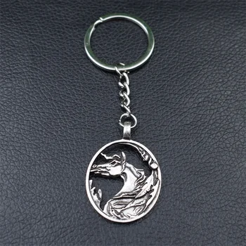 

12pcs Handmade Oval Horse Keychain Car steed horse head Key Chain Ring Holder Souvenir For Gift