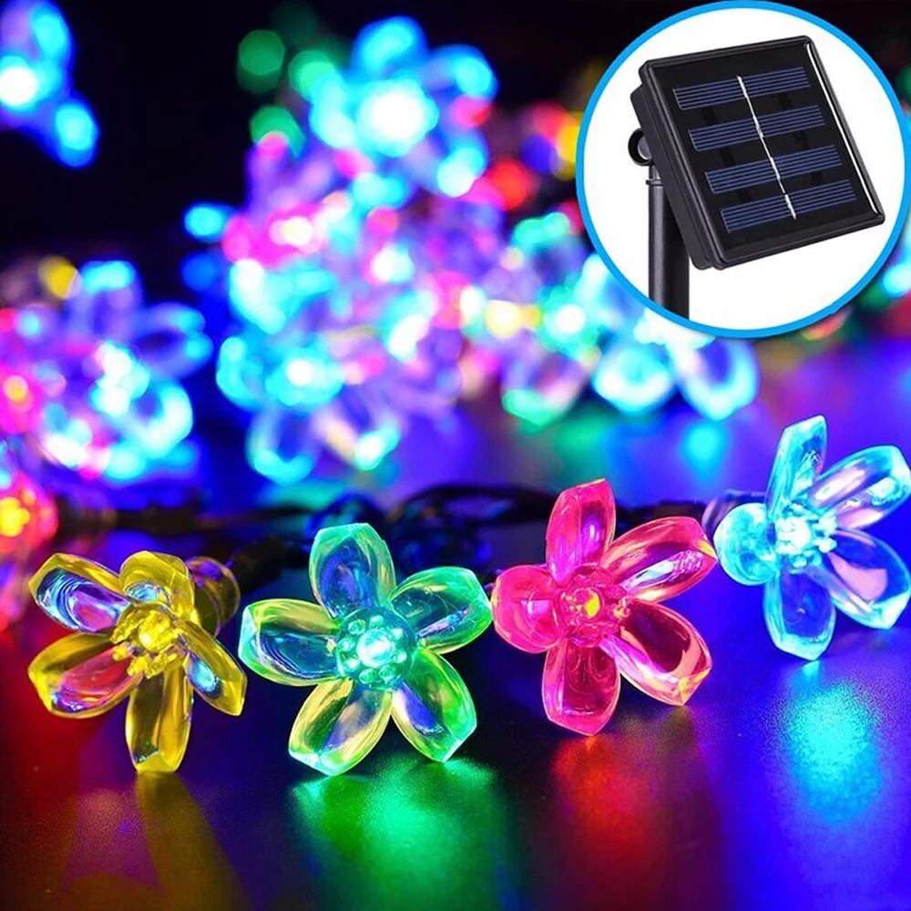7M50 Led Solar String Light For Garden Decoration Home Party Flower Led Fairy Light Solar Lamp Outdoor Waterproof Lamp 16