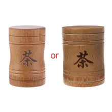Мини Портативная чайная коробка из бамбукового материала, дорожная уличная ваза, запечатанные банки, подарки