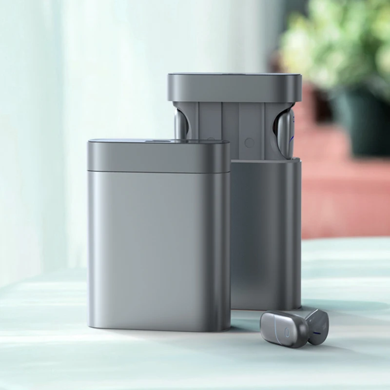 TWS Bluetooth 5.0 Earphones 5000mAh Charging Box Automatic lifting Wireless In-ear 9D Stereo Sports Waterproof Earbuds Heads