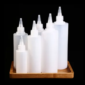

Squeezable Refillable Bottles Dropper Sample Bottle Honey Seasoning Pigment Bottles Liquid Container 100/200/250/300/400/500 ML