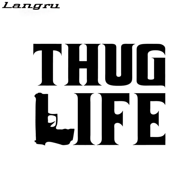 Наклейка с надписью Thug Life|Наклейки на автомобиль| |