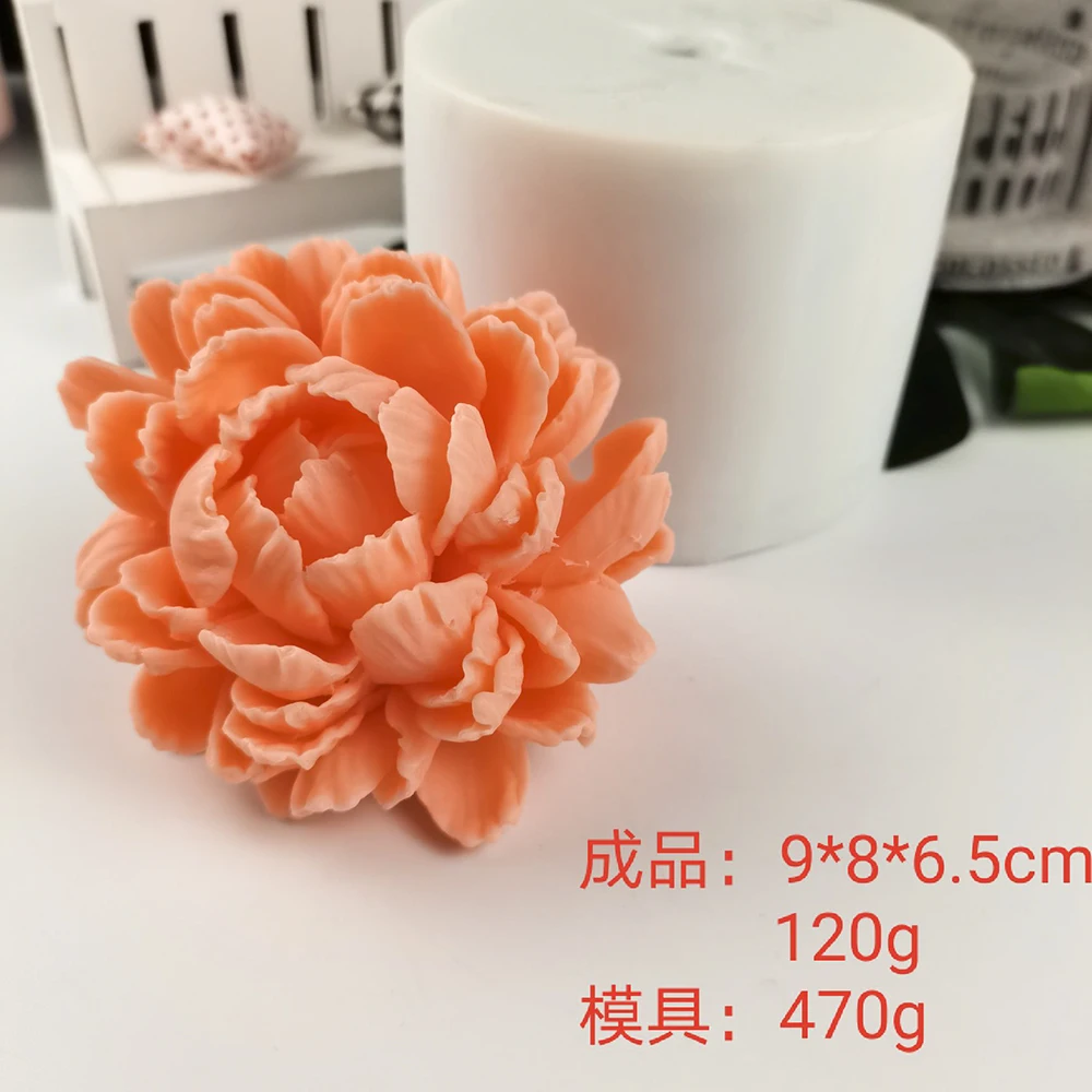 HC0191 PRZY 3D beautiful flower rose Silicone Mold Bouquet of roses Soap  Molds Clay Resin Gypsum Chocolate Candle Mold