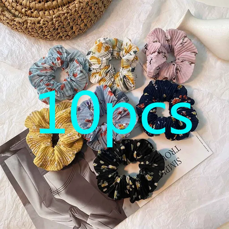 10/6/4 Pcs Hair Scrunchie Elastic HairBands for Women Girls Scrunchies Pack Ties headband Hair Accessories wholesale
