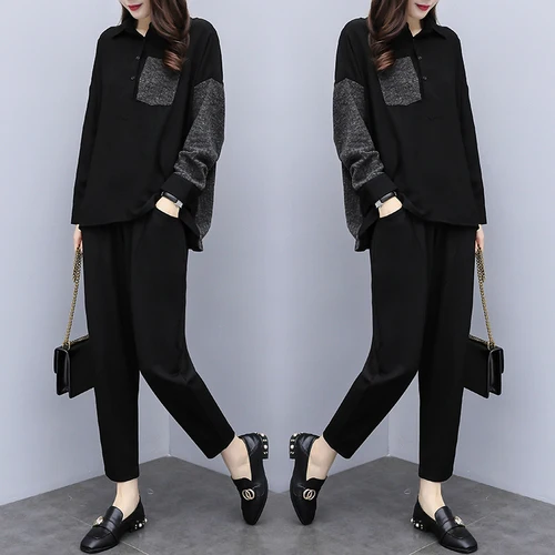 

5xl Plus Size Two Piece Outfits Casual Tracksuit For Women Matching 2 Piece Set Women Pant And Top Tracksuits Women's Suit