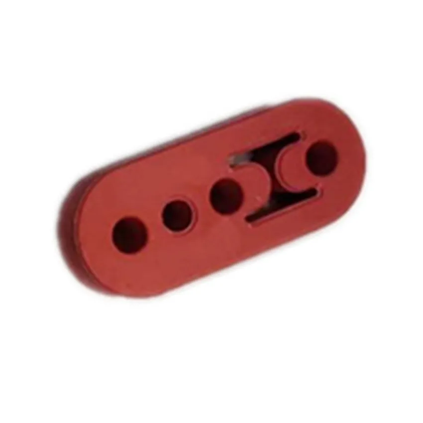4 Holes RED SPSLD Универсальный Автомобильный наконечник выхлопной трубы Крепление Вешалка резиновый кронштейн 2/4 отверстия Замена - Цвет: 4 Holes RED