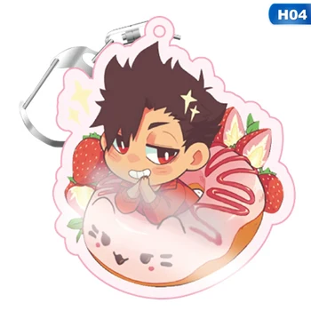 

2020 Volleyball boy Key Chain Ring Anime Haikyuu!! Keyring Cute Cartoon Keychain sleutelhanger