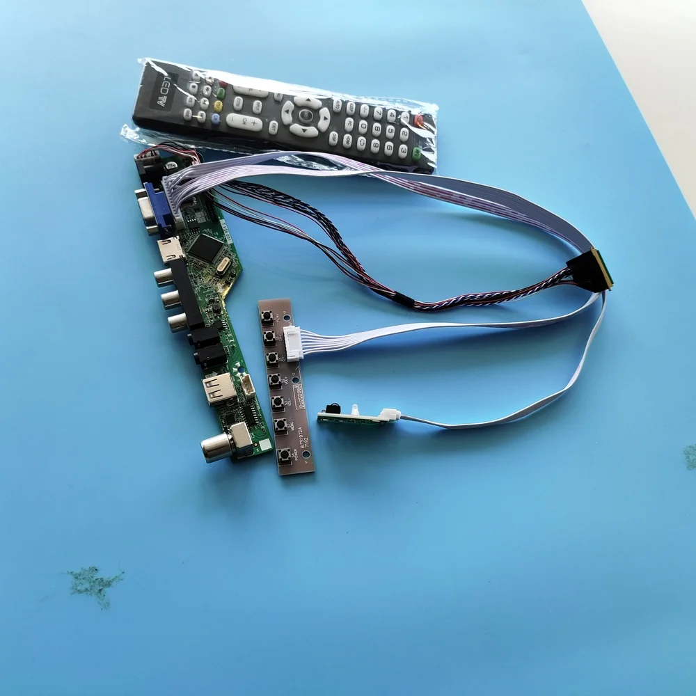 Комплект для планшетов диагональю 401/501/601/B02/ LTN156AT30 LVDS плата пульта дистанционного