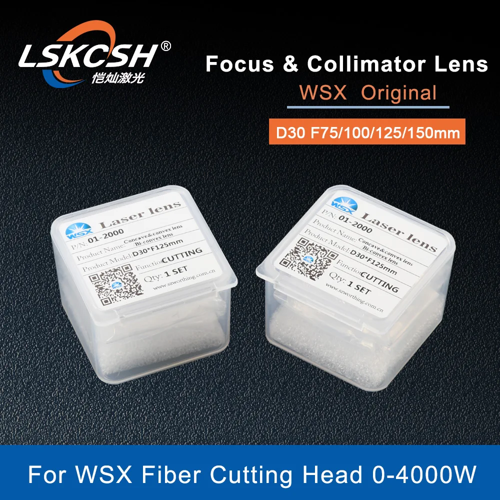 LSKCSH WSX волоконный лазерный фокус коллимационный объектив D30 F75 100 125 150 мм для