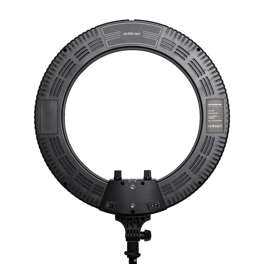 18 Inch Photo Studio lighting LED Ring Light 448PCS Bulbs 3200-5600k Photography Dimmable Ring Lamp No Tripod for VideoMakeup