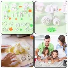 33 шт. кухонные инструменты для украшения торта наборы DIY печенье Плесень Кондитерские резаки помадка плесень сахар ремесло