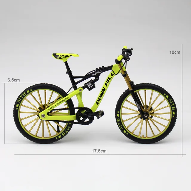 New mini 1:10 Alloy Model Bicycle Diecast Metal Finger Mountain bike Racing Simulation Adult Collection Gifts Toys for children 3