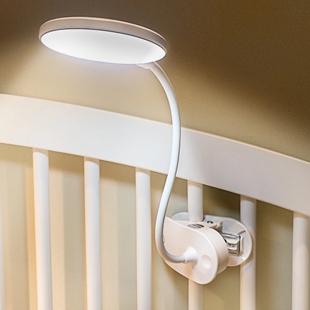 

18 LEDs Touch Sensor LED Table Lamp Battery Built In Eye Protection Clip Table Light Flexible USB Rechargeable Desk lamp Reading