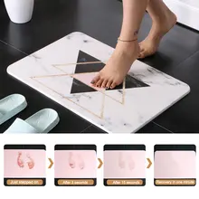 Диатомовая земля коврик для ног прочный Быстросохнущий абсорбирующий коврик для ванной комнаты Коврик противоскользящий грязевой пол коврик для ванной