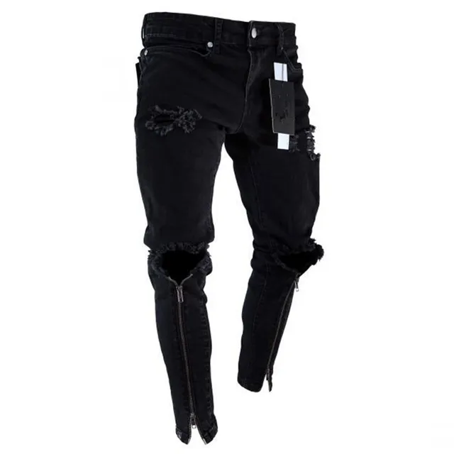 Mens Cool Designer Brand Black Jeans 