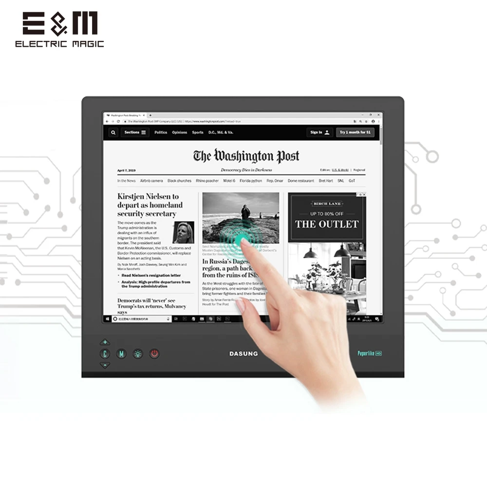 13 3 дюймов 2200x1650 2K E Ink сенсорный монитор сердечного ритма Paperlike чтения электронных