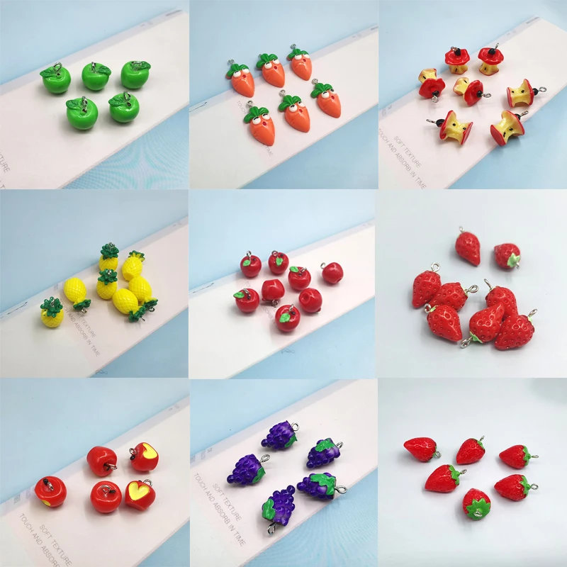 10pcs New Simulated Snacks Chips Pendant Charms Patch for Women Jewelry  Findings Puffed Food Charm DIY Funny Earrings C297