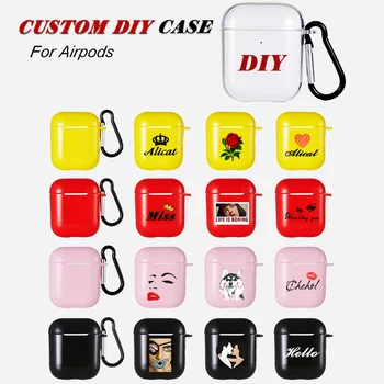 

DIY Earphone Cases for Airpods Pro 1 2 3 Case Private Custom Name Picture Logo Quote Letter Headphone Headset Funny Cute Covers