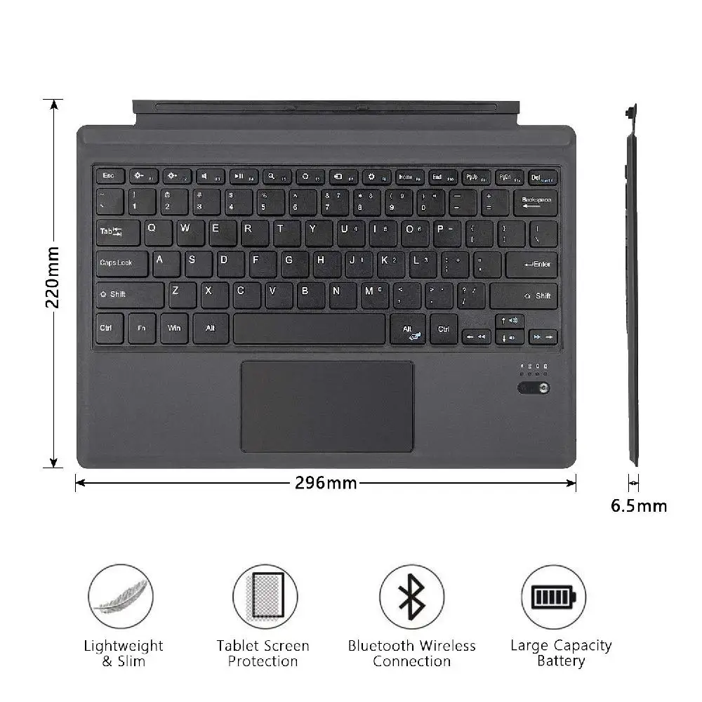 Планшет Bluetooth Беспроводной Магнитный эргономичная клавиатура для microsoft Surface pro3/4/5 R20