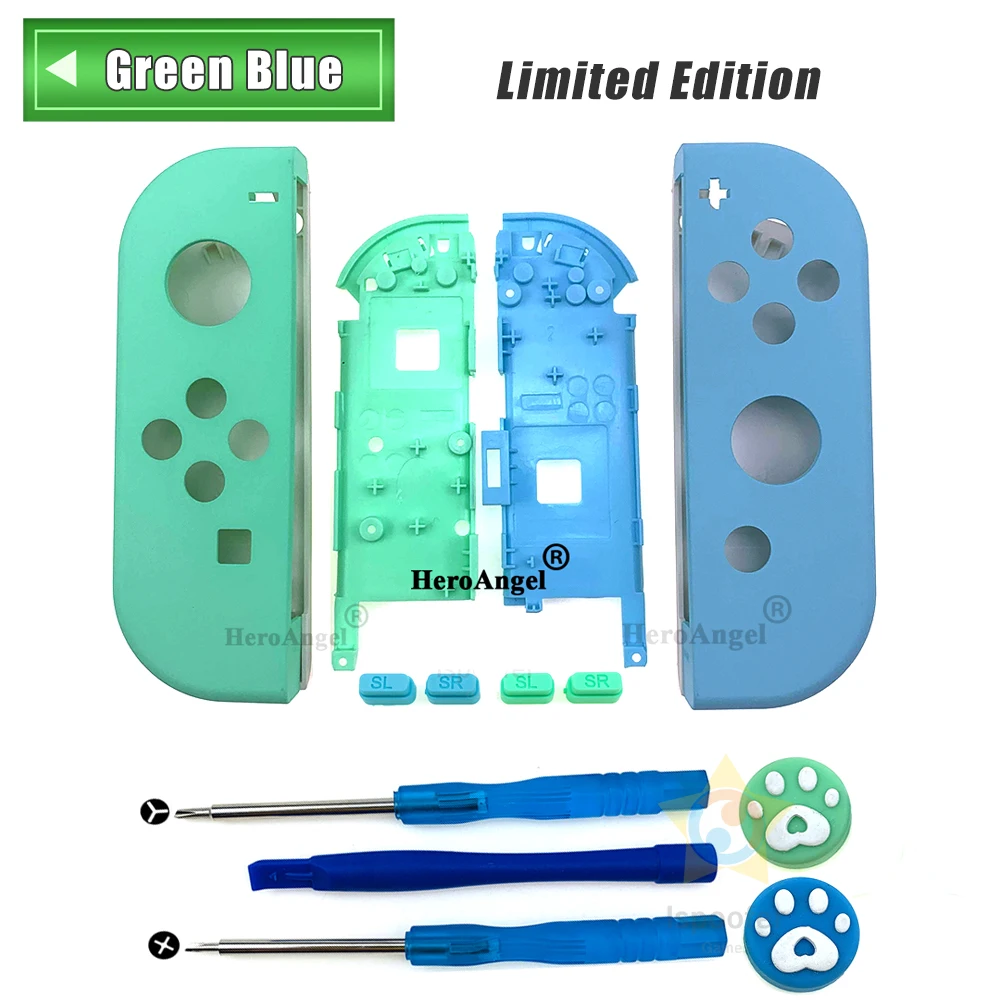 Прозрачный корпус для контроллера Nintendo Switch NS Joycon сменный самостоятельной сборки