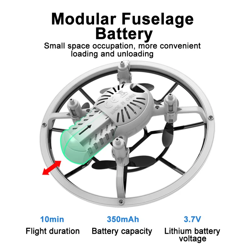 S122 Mini Helicopter RC UFO Drone Aircraft Hand Sensing Infrared RC Helicopter Small Drone Quadcopter Electric Induction Toy -70