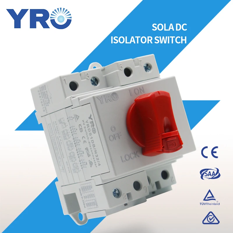 2P 32A 600V 4P 1000V 1200V изолятор постоянного тока солнечной панели Disconnector с TUV CE SAA RCM |