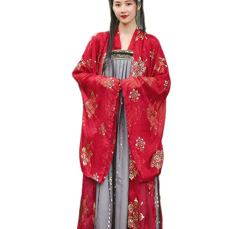 Hanfu Женский китайский традиционный костюм классический танцевальный