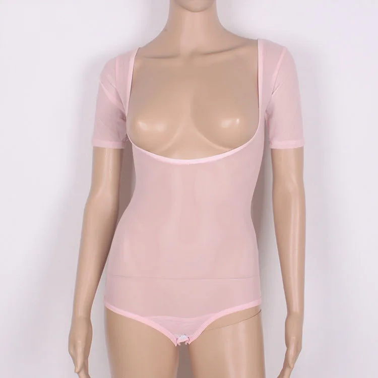 Pink Short sleeve Одежда для танца живота с длинным рукавом, аксессуары для танца живота, Женское боди, нижняя рубашка, топы для танца живота, трико, Одежда для танцев - Цвет: Pink Short sleeve