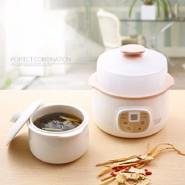 ZK30 220V Multifunctional Slow Cooker Steamer Heating Cup Hot Pot Electric Rice  Cooker Stainless Steel Steamer Food Cooker - AliExpress