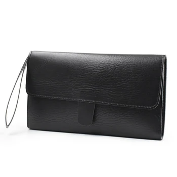

Multi Use Durable Salon Professional Hairdressing Wear Resistant Pouch Scissor Comb Storage Bag Leather Portable Tri-fold