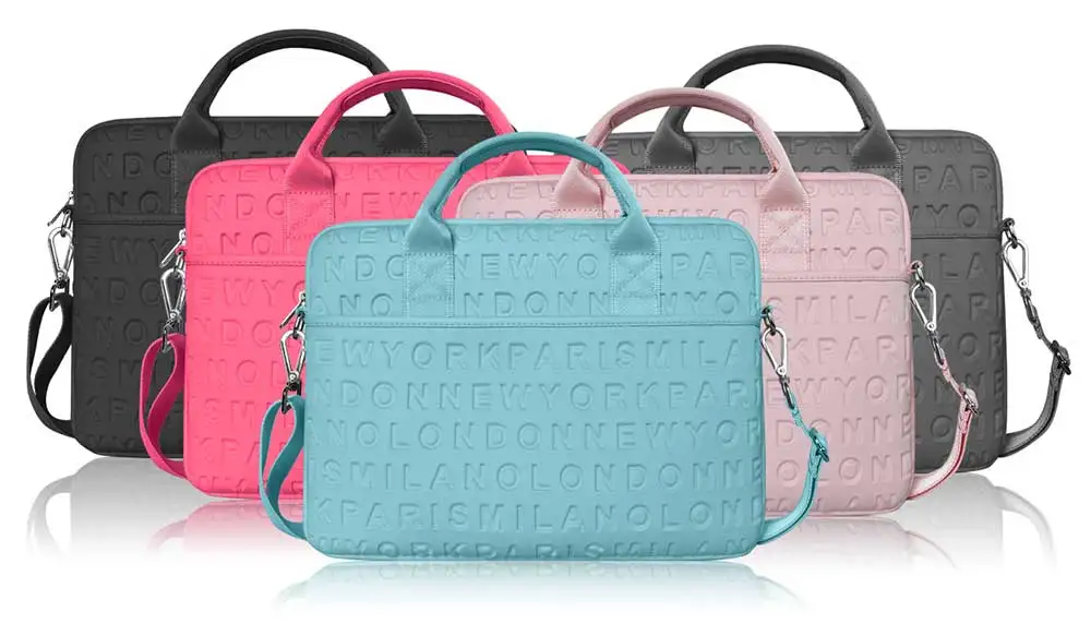 wiwu moda portátil saco do mensageiro para macbook pro polegada prova dlightweight água bolsa de ombro para as mulheres leve sacos para portátil