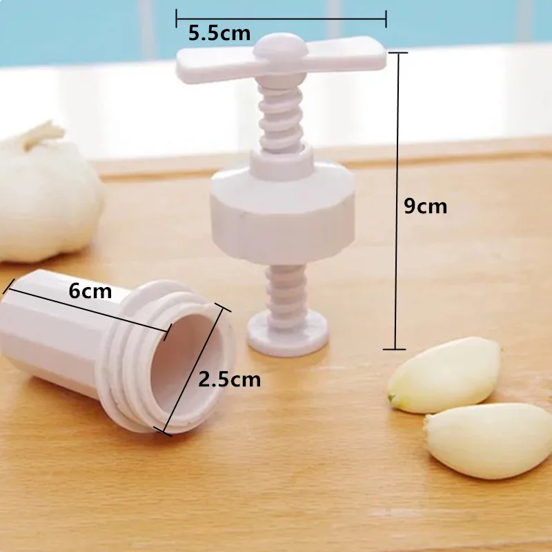 1 шт., кухонный пресс для имбиря и чеснока, пластиковый Ручной пресс, поворотный резак, измельчитель чеснока, кухонные инструменты для приготовления пищи, для домашнего ежедневного использования