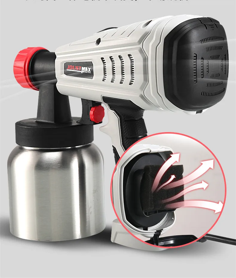 800W Electric Spray Gun Removable High Voltage Electric Spray Gun