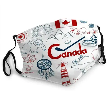 

Adults Face Mask Canada Flag Printed Maple Leaf Mask Half Face Masks Protective Filter Mouth Muffle Face Mask Reusable Washbale