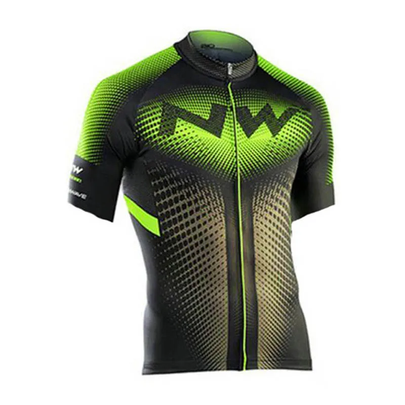 Northwave Лето Pro Team Велоспорт Джерси нагрудник набор MTB униформа Одежда для велосипеда одежда Мужская короткая S133 - Цвет: short sleeve