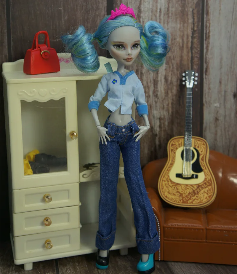 Модная детская кукла bjd, аксессуары, игрушки, подарок для девочек, Одежда для куклы, праздничное платье, повседневный костюм, для кукол Monster High, 1/6 113 - Цвет: only doll clothes A