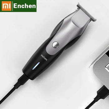 

xiaomi hair clipper ENCHEN usb charging low noise hair trimmer men's beard trimmer hairdresser hair clipper Modeling tool 4