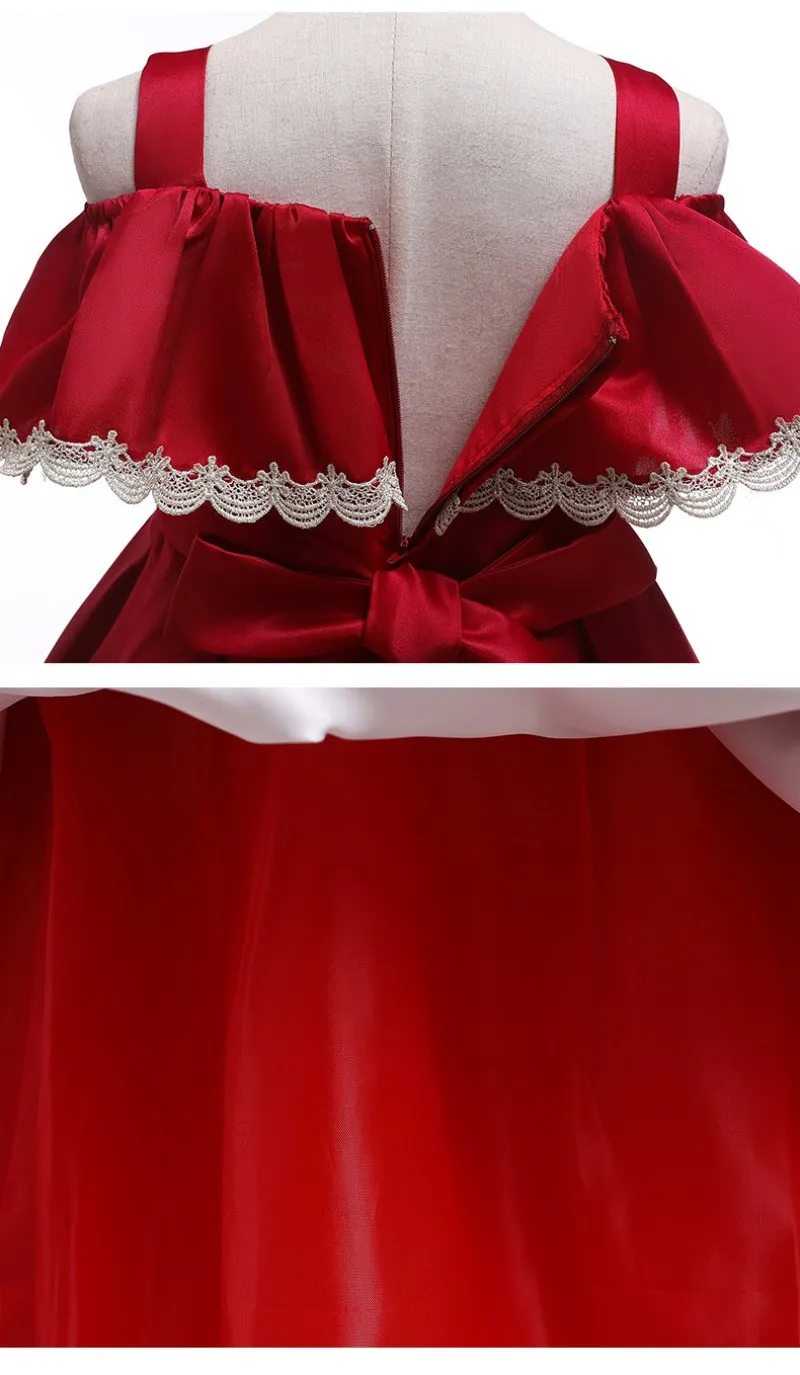 2019 г.; платье для девочек с одним плечом; vestido infantil; элегантное платье; Детские платья; Одежда для девочек; платье принцессы; Вечерние платья