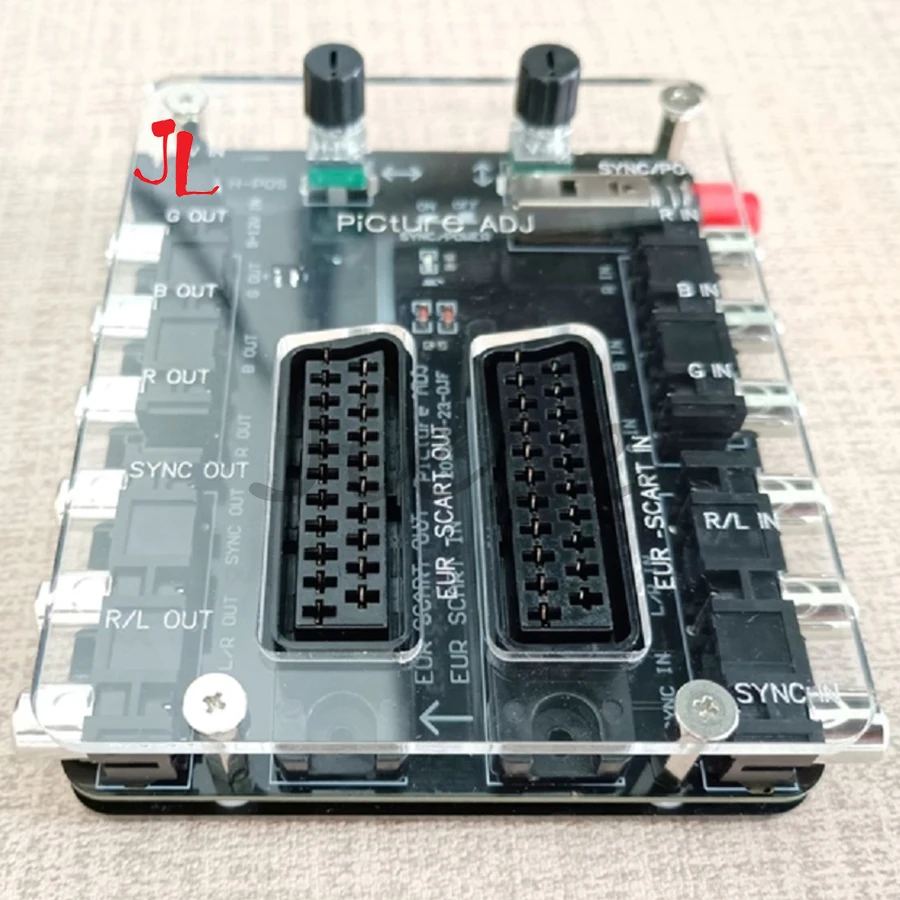 

Новейшая модель; RGBS Регулировка изображение позиции конвертер с оболочкой SCART Регулируемый Экран плата преобразования PCB для регулировать положение изображения