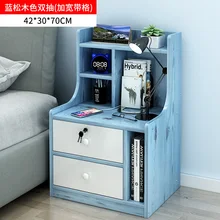 Simple Modern Bedside Table Simple Shelf Imitation Solid Wood Storage White Nightstand Bedroom Furniture Opberg Ladekast - Children's Nightstands - AliExpress