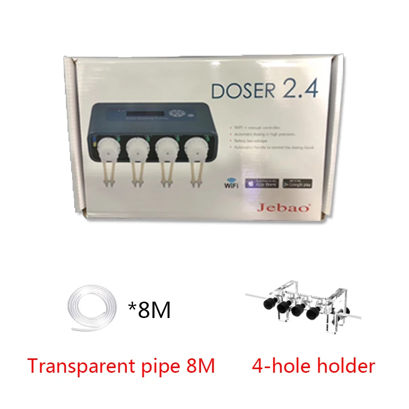 JEBAO DP2 DP3 DP4 DOSER2.4 DOSER3.4 коралловый Цилиндр автоматический титровальный насос перистальтический насос автоматическое дозирование добавленного времени насоса - Цвет: DOSER2.4 Accessories