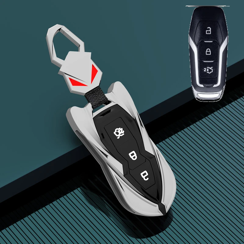 Cassa della copertura chiave in lega 2019 per Ford Fusion Mondeo Mustang F-150 Explorer Edge 2015 2016 2017 2018 Car Styling protezione chiave - Hfdea98a05aeb4f3d9c1e41f856d7f7891
