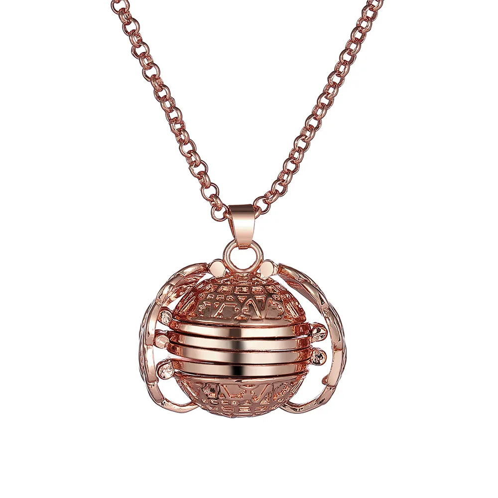 Rose gold Волшебная 4 фото подвеска с памятью плавающий медальон ожерелье крылья Ангела флэш-бокс модный альбом коробка ожерелье s для женщин - Окраска металла: Rose gold