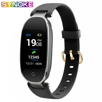 

Black Smart Watches For Men Women Fitness Heart Rate Sleep Calories Monitoring Bluetooth Ultralight IOS Android Sport Watch