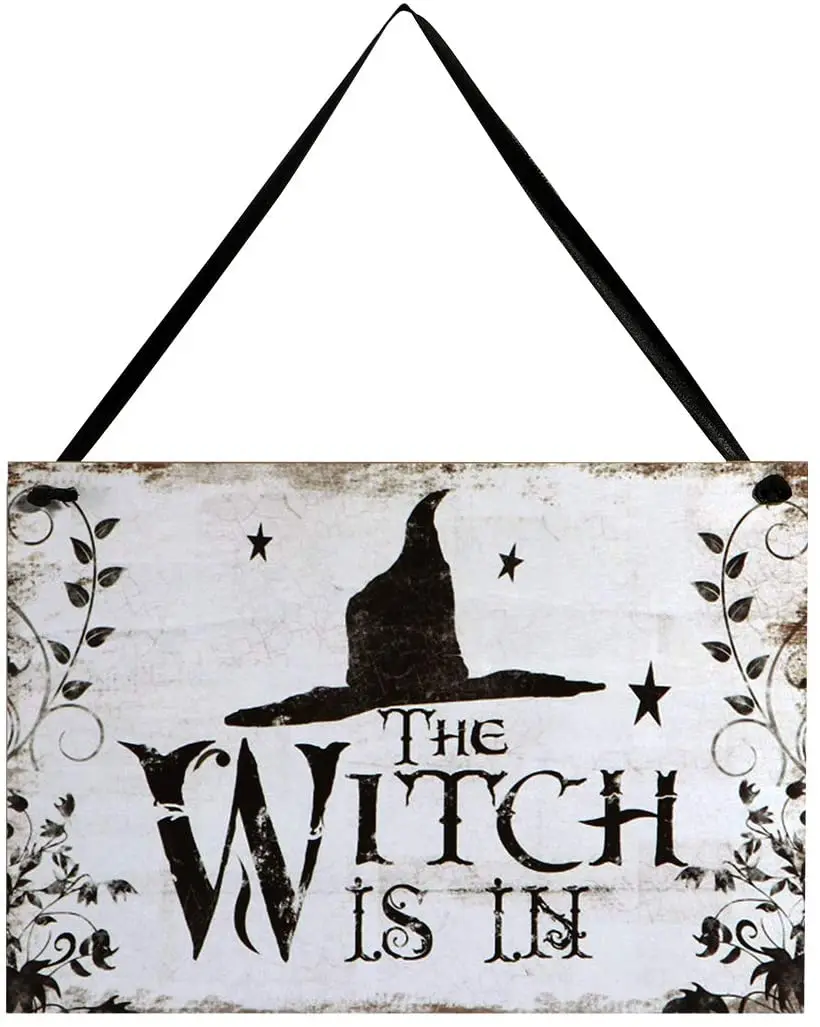 

LUOEM Halloween Party Supplies (Halloween Hanging Welcome Sign)