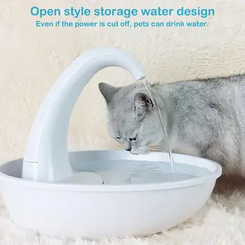 

Automatic Swan Pet Cat Water Dispenser Feeding Water Flowing Fountain Cat Drinking Bowl Electric Water Dispenser For Cat Dog